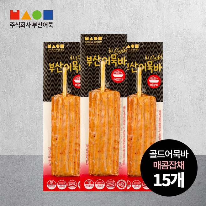 부산어묵 매콤잡채 어묵바, 15개, 70g