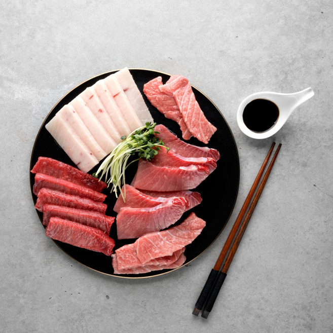 정도 참치회 눈다랑어 황새치 참다랑어 참치 280g, 없음, 1개