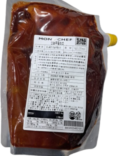 바이오마켓_모노쉐프 만능무침소스 1kg, 2개