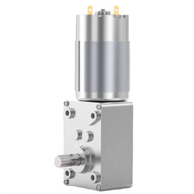 5840 555 DC 웜 기어 정방향 및 역방향 속도 조절 가능 자동 잠금 터보 감속기 기어박스 12V 24V, 5.5 RPM, No Speed Controller, 24V C Type