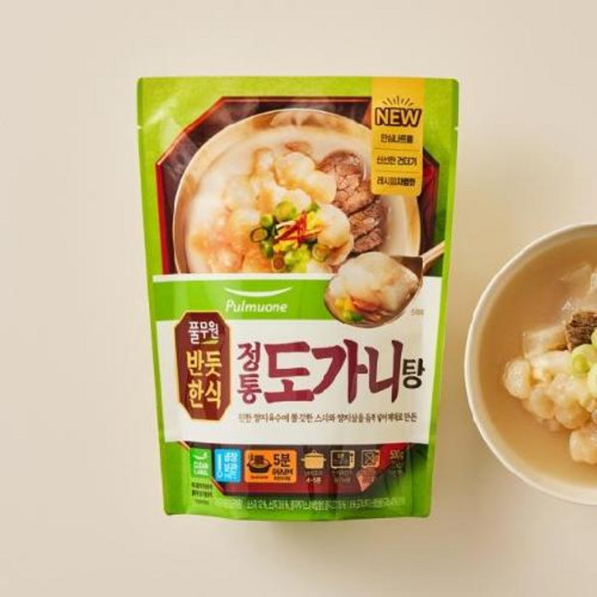 풀무원 반듯한식 정통 도가니탕, 2개, 500g