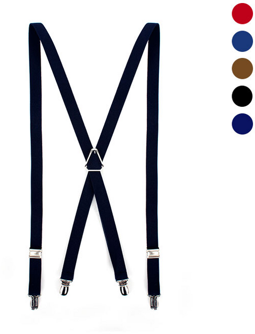 레디핏 기본 남여공용 단색 정장/바지/웨딩 멜빵 서스펜더 모음