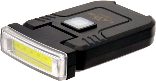 초강력 초경량 캡라이트 충전식 LED 헤드랜턴 COB 해루질 낚시용, 1개, 검정