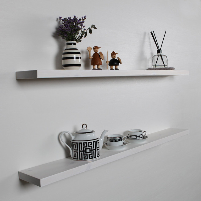 주문제작 긴선반 인테리어 벽걸이선반 무지주 원목 벽선반, 화이트워시(칠도장)