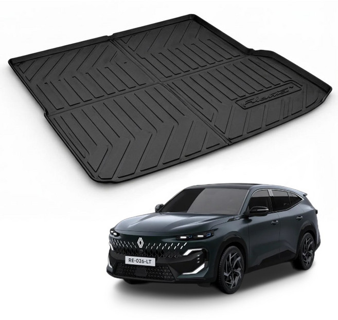 르노 필랑트 트렁크매트 3D 논슬립 TPE매트, 블랙