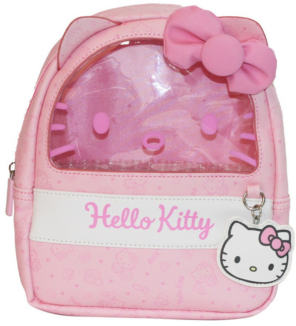 헬로키티 인형창 미아방지배낭 KTY-WB01P, 핑크, 1개