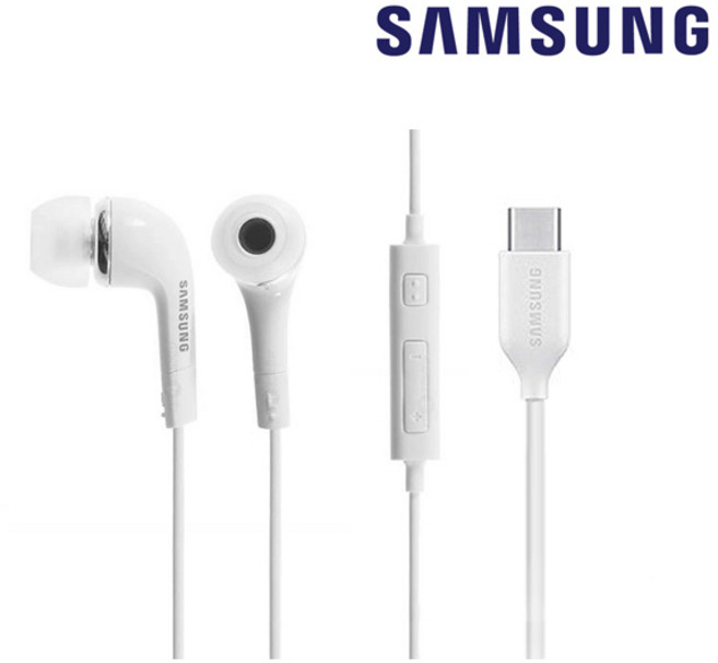 삼성 정품 C타입 유선 이어폰 커널 인이어 노트북 패드 갤럭시 S20 S22 S23 S24 울트라 이어폰, 화이트
