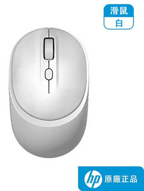 HP 惠普 M231 USB 無線/藍牙雙模式滑鼠 三檔可調節DPI, 詳見包裝, 銀灰