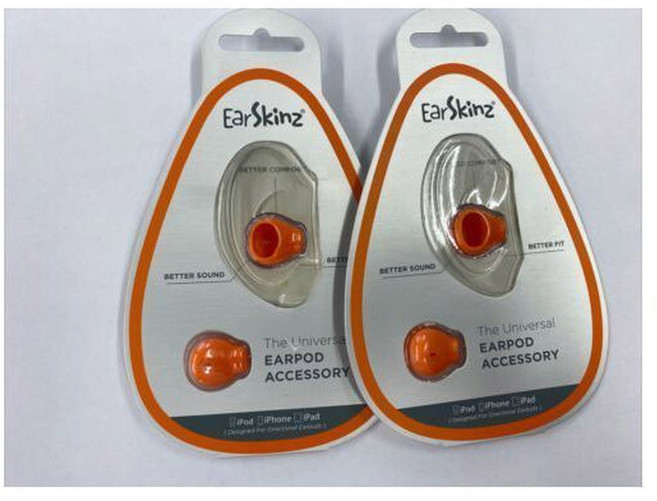 이어캡 이어팟 이어팁 2쌍 OrangeColor