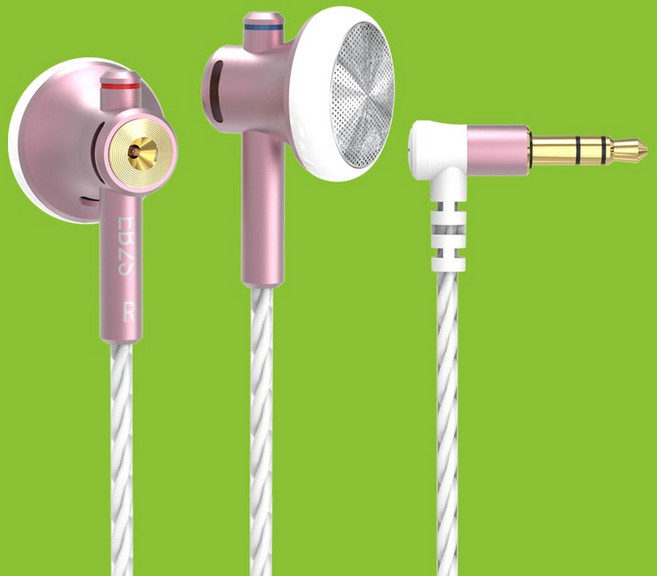 NICEHCK EB2S 이어폰 HD Mirophone 버드 L 플러그 15.4mm 다이나믹 보컬 음악 헤드셋 유선 모니터 B70/YD30, [01] 35mm Pink No Mic, 01 3.5mm Pink No Mic, 1개