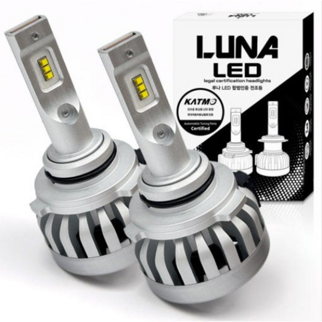 [내일도착] 합법인증 LED 전조등 헤드라이트 램프 12v, 2개, 9005