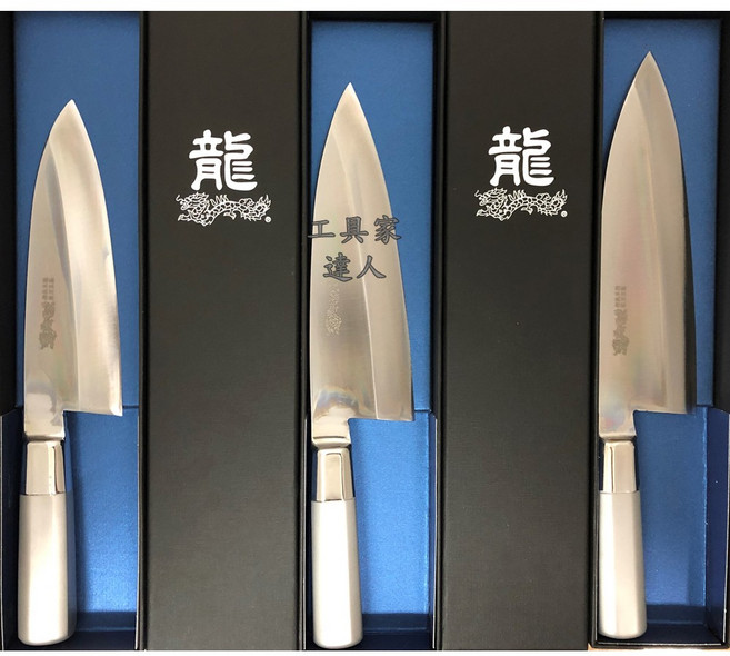 工具家達人 台灣保國菜刀王 鐵八角龍出刃魚刀 厚切日式料理包丁, 1個, 刃長 180mm 原產利度