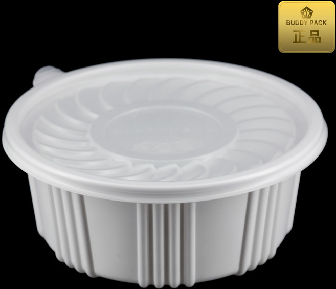 버디팩 탕 용기 중 M-230B 백색 200개 세트 2300ml 감자탕 해물탕 마라탕, 200세트, 1개