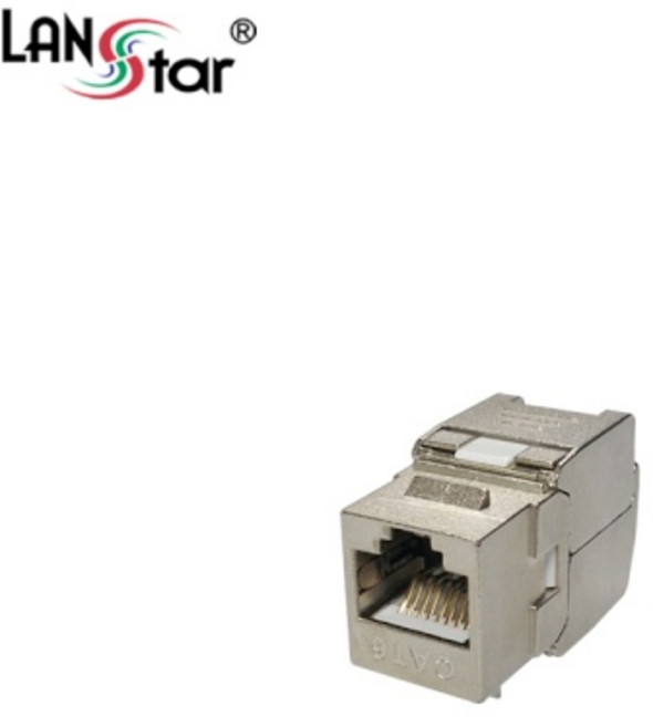 (LANstar-Plus) 랜스타플러스 Tooless 키스톤잭 CAT.6A STP I형 |(LSP-GKTVM-F1MT) (메탈), 1개