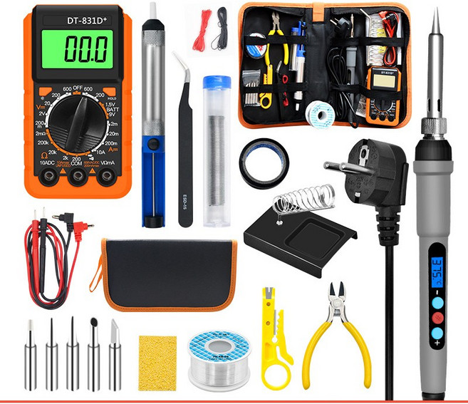 바유미키 전기 인두기 테스터기 납땜기 전문가 공구 용품 21종 세트 220V, 21종세트, 1세트