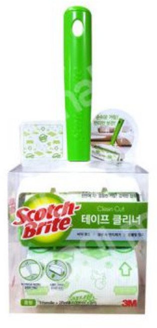 3M 테이프 클리너 중형 핸들+리필2 돌돌이 먼지제거