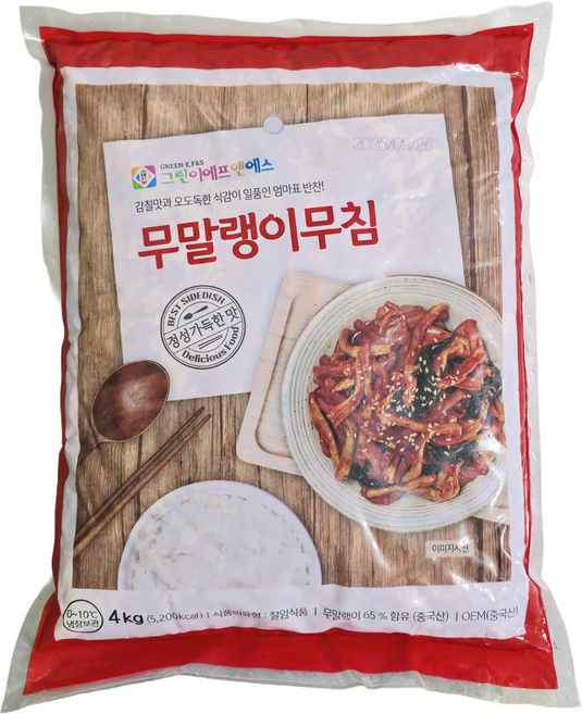 해품 그린 아삭한 무말랭이무침 4kg 대용량, 1개