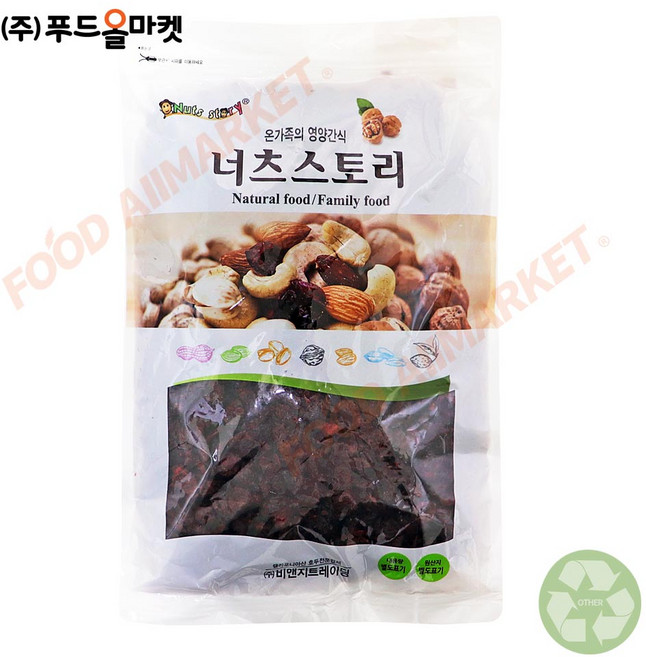 푸드올마켓_ 너츠스토리 건조크랜베리 1kg, 1개