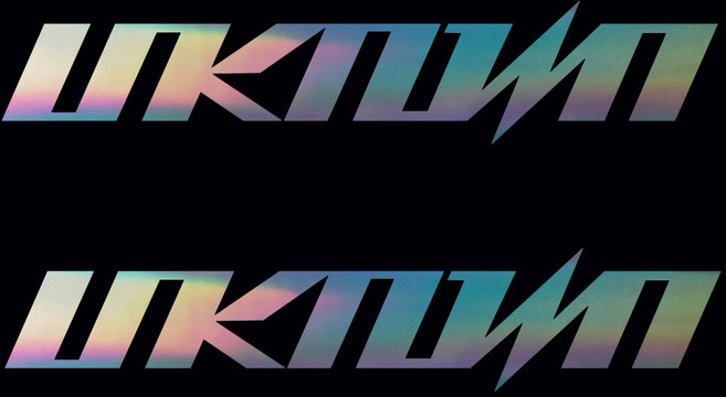 언노운 UNKNOWN 픽시 자전거 데칼 스티커 싱글 세트(1set 2개), 홀로그램스펙트럼