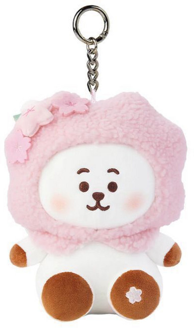 BT21 櫻花系列毛絨玩偶掛飾, 1個, 白羊櫻花掛件