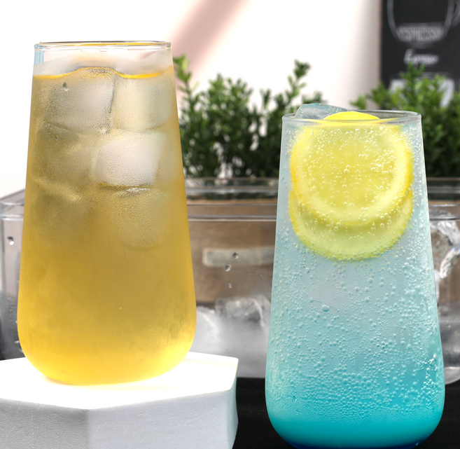 탱이하우스 카페 내열유리 컵, 심플하이볼잔 500ml, 2개