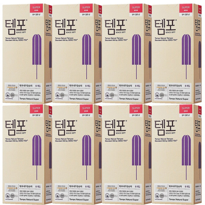 동아제약 템포 탐폰 8매, 8개입, 8개