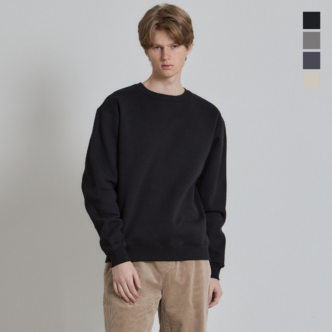 [더블유스탠다드(W STANDARD)] 절개 디테일 맨투맨