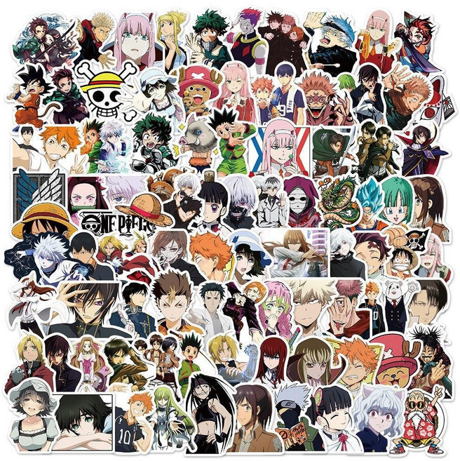 캐리어 캠핑 노트북 일본 애니메이션 스티커 세트, 사이키 쿠스오의 재난, 100장