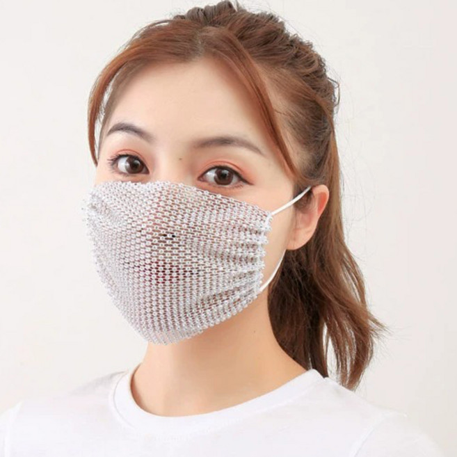 큐빅 시스루 포인트 입체 마스크