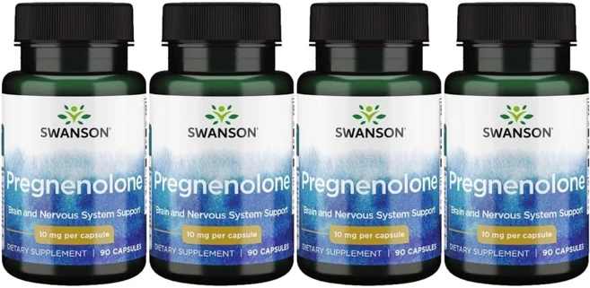 스완슨 프레그네놀론 10mg, 4팩, 90정, 90정 - 쿠팡