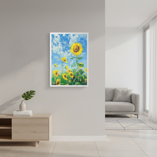 알루미늄 액자 프레임 인테리어 벽걸이 대형 액자, 1개, 화이트