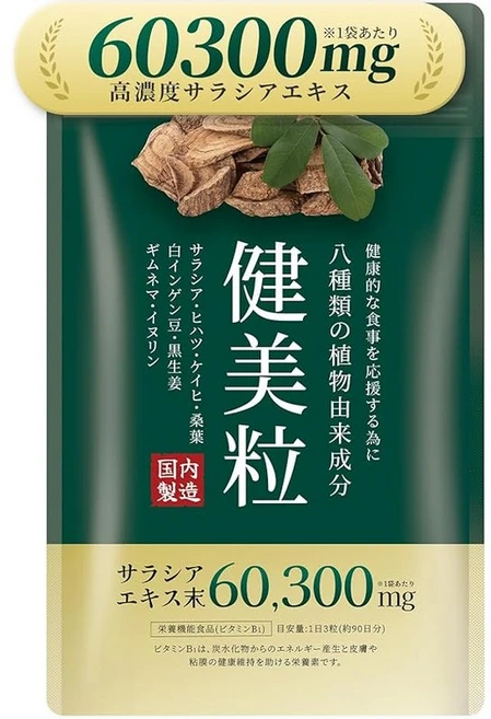 사라시아 고농도 60300mg 당질 보조 식품 (270립/90일분) 여덟 가지 식물 성분 영양기능식품 국내 GMP 인증 공장제 건미립 Herbase (허베이스), 1개, 1g - 쿠팡