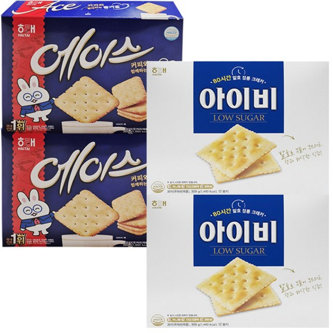 해태 에이스 364g + 아이비 309g, 673g, 2세트