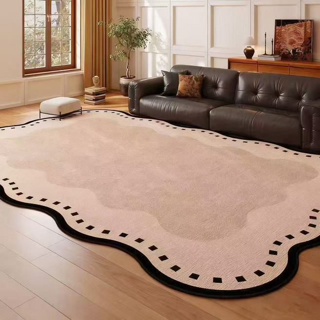 EINYAN 거실 카페트 방수 러그 먼지없고 거실 카페트 세탁가능 미끄럼방지 러그