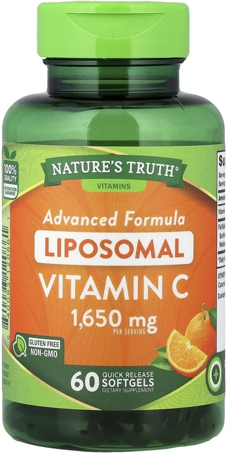 특별한효과 Nature's Truth 리포소말 비타민C 고급 포뮬라 빠른 방출 소프트젤 60정 곧일시품절됩니다, NaturesTruth리포소말비타민C고급포뮬라빠른방출소, 1개 - 쿠팡