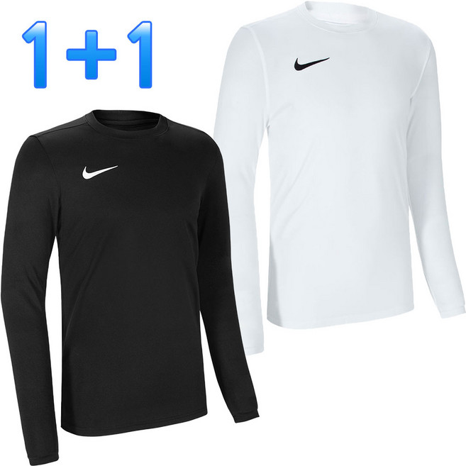 [1+1] 나이키 긴팔티 기능성 트레이닝복 긴팔 티셔츠 PARK7 남여공용 운동복 + SHP 마스크