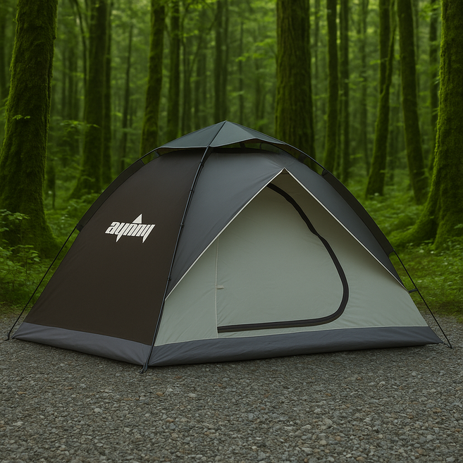 아웃팅 2in1 오토텐트, 딥그레이, 5~6인용