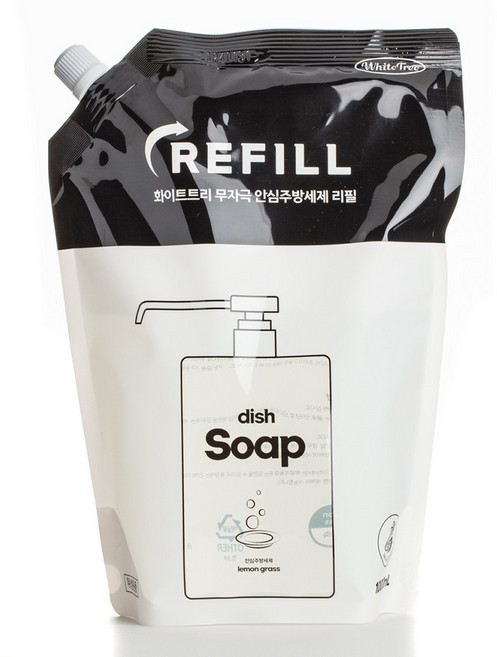 화이트트리 안심 주방세제 리필, 1L, 1개