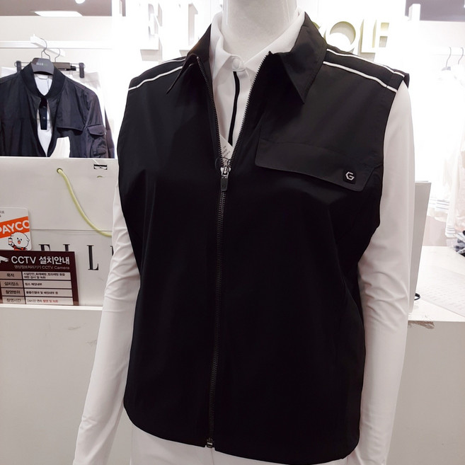 엘르골프 깔끔한스타일의 셔츠 카라우븐베스트조끼 6K-41451820