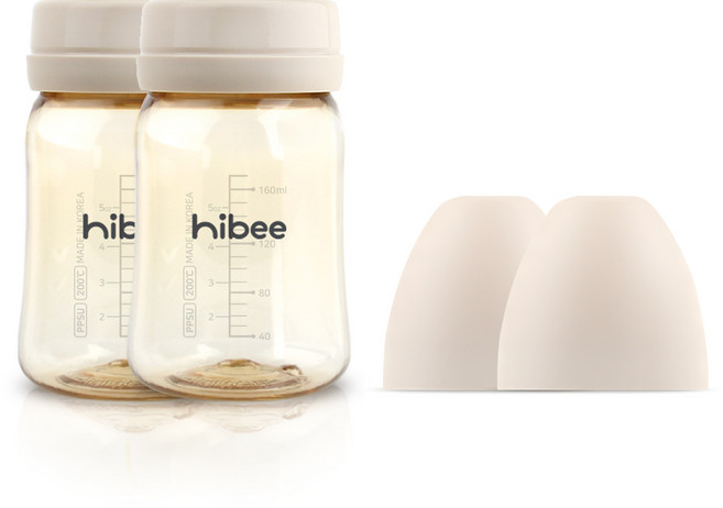 하이비 PPSU 에잇벤트 배앓이방지 젖병 170ml 노꼭지 트윈팩, 샌드, 2개