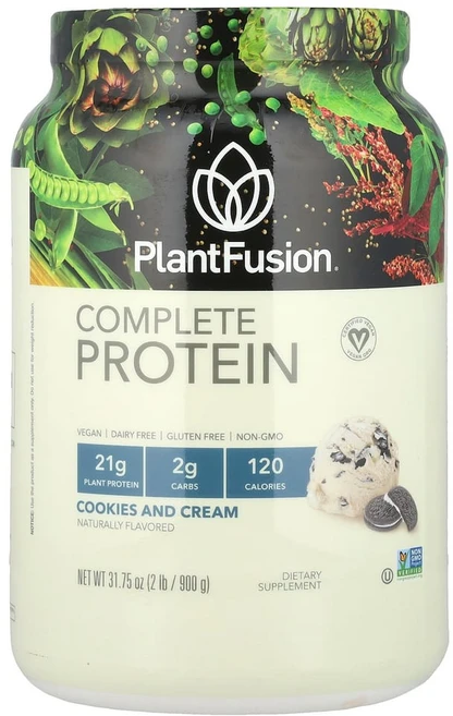 플랜트퓨전 컴플리트 프로틴 쿠키 크림 900g(2lb), 1개, 900g - 쿠팡