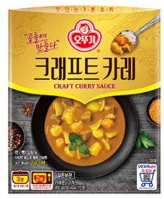 (무)오뚜기 크래프트카레200gX10개, 10개, 200g