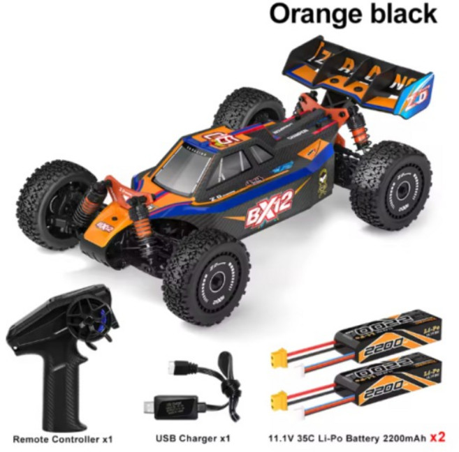 (오렌지) 70km/h 레이싱 BX-12 1/12 브러시리스 레이싱 버기 RC카, 1개