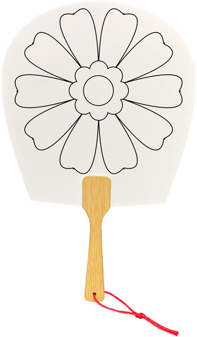 평부채 부채만들기 재료 - 한국전통 네이클로버 행운 꽃잎 Korean traditional clover true petals 여름 단오부채 민화부채 어린이집 유치원 학교 미술, 10개