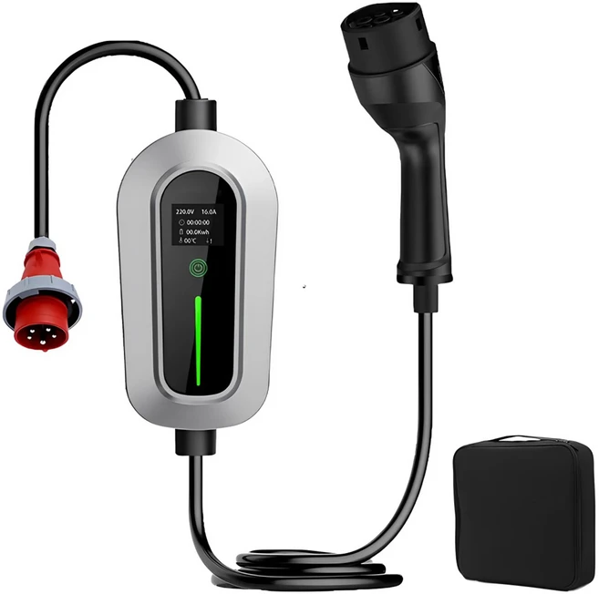 EV 충전기 휴대용 AC 3 상 신 에너지 자동차 유럽 표준 2 타입 11KW 16A 5M 380V 220V 메가, 01 As shown, 01 CN, 01 as  show