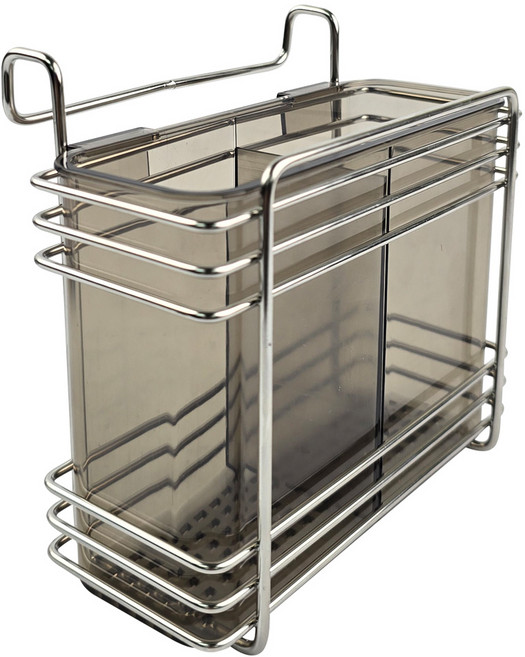 3S리빙 식기건조대 걸이형 2구 수저통, 1개, 혼합색상