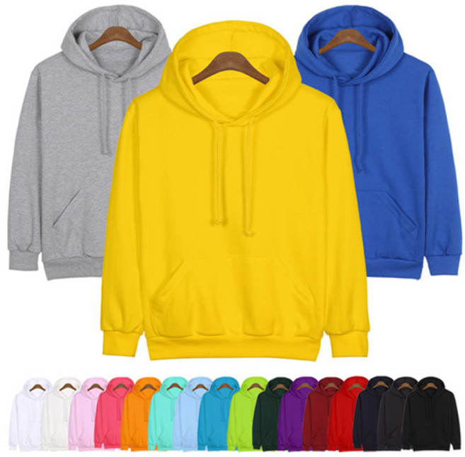 뉴베이직 특양면 무지 후드티