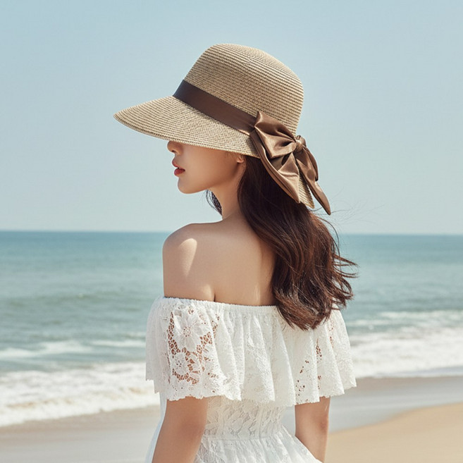 까미노루시 클래식 리본 보넷 햇