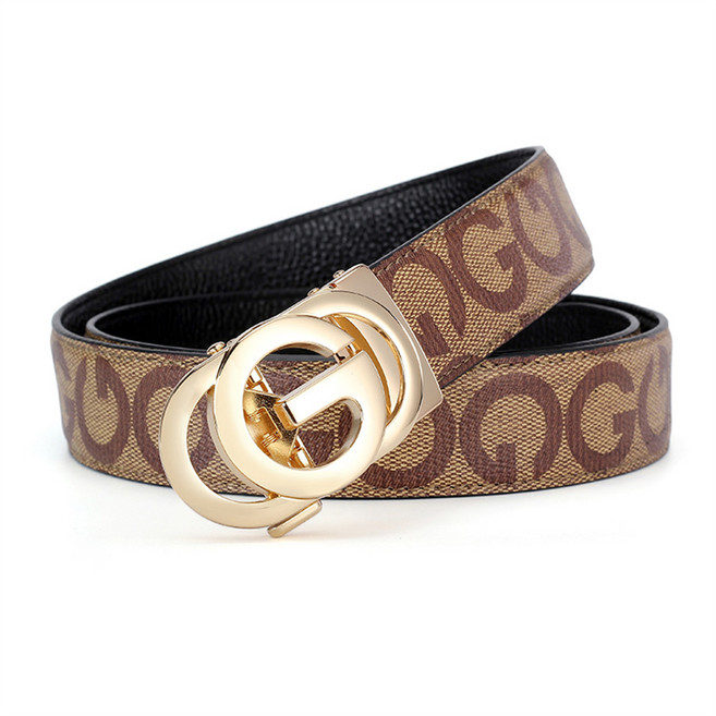 남성 압박 벨트 고급 자동 벨트 남성 캐주얼 벨트