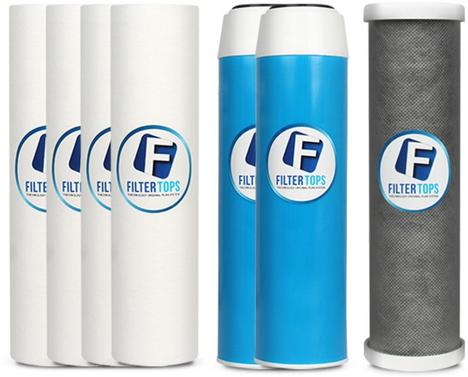 고품질 10인치 3단 하우징필터 1년세트/항균 염소 제거, 1개